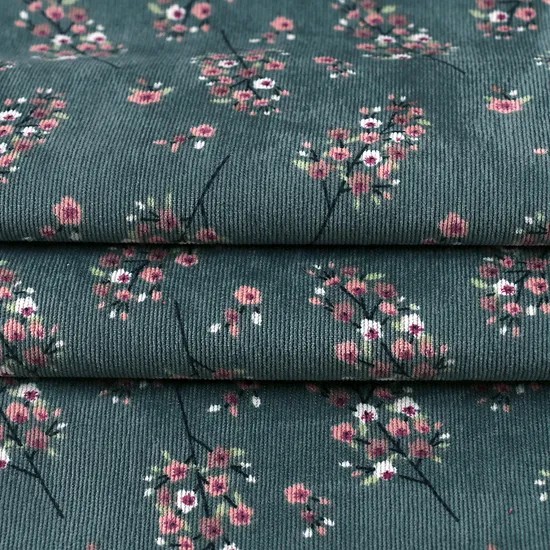 Printed Corduroy Fabric